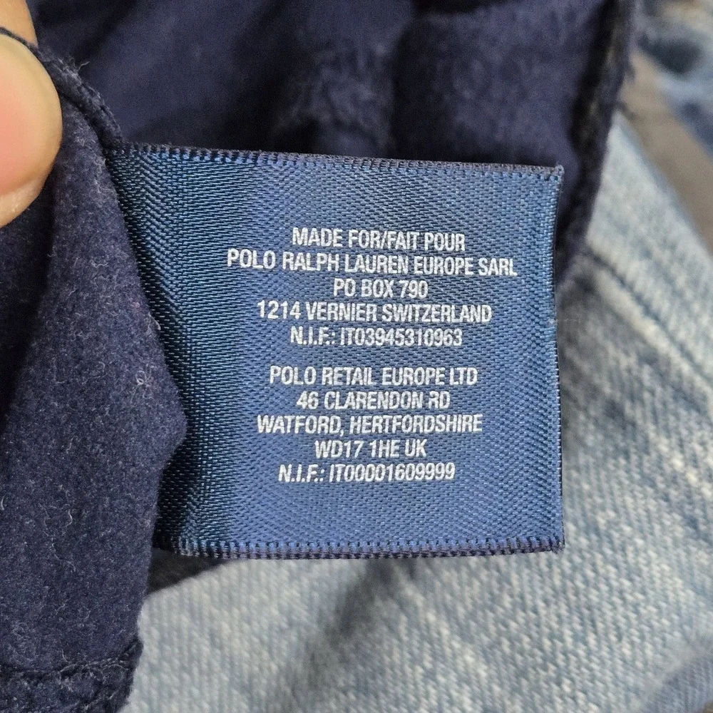 Polo Ralph Lauren Men Activewear Pants L Navy Embroidered Track Fleece